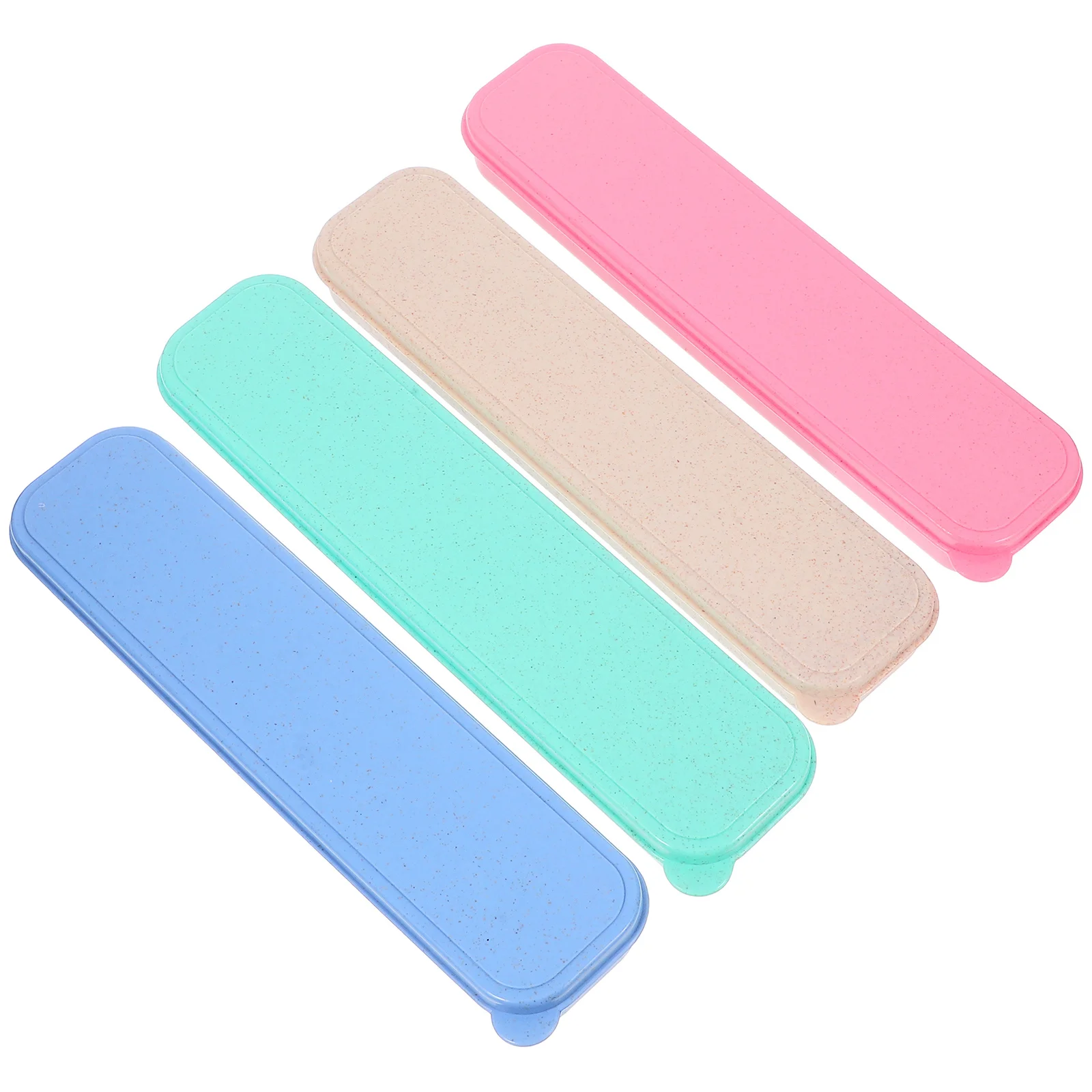 

4Pcs Travel Portable Tableware Box Waterproof PP Material Flatware Storage Organizer Travel Tableware Storage Box