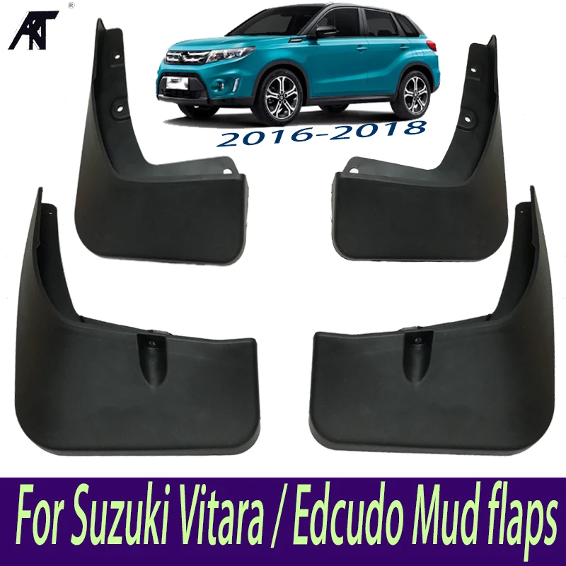 Mud Flap Car Mud Flaps For Suzuki Vitara / Edcudo Mudguards Fender 2016 2017 2018 Front & Rear Protector Mudflaps Splash Guards