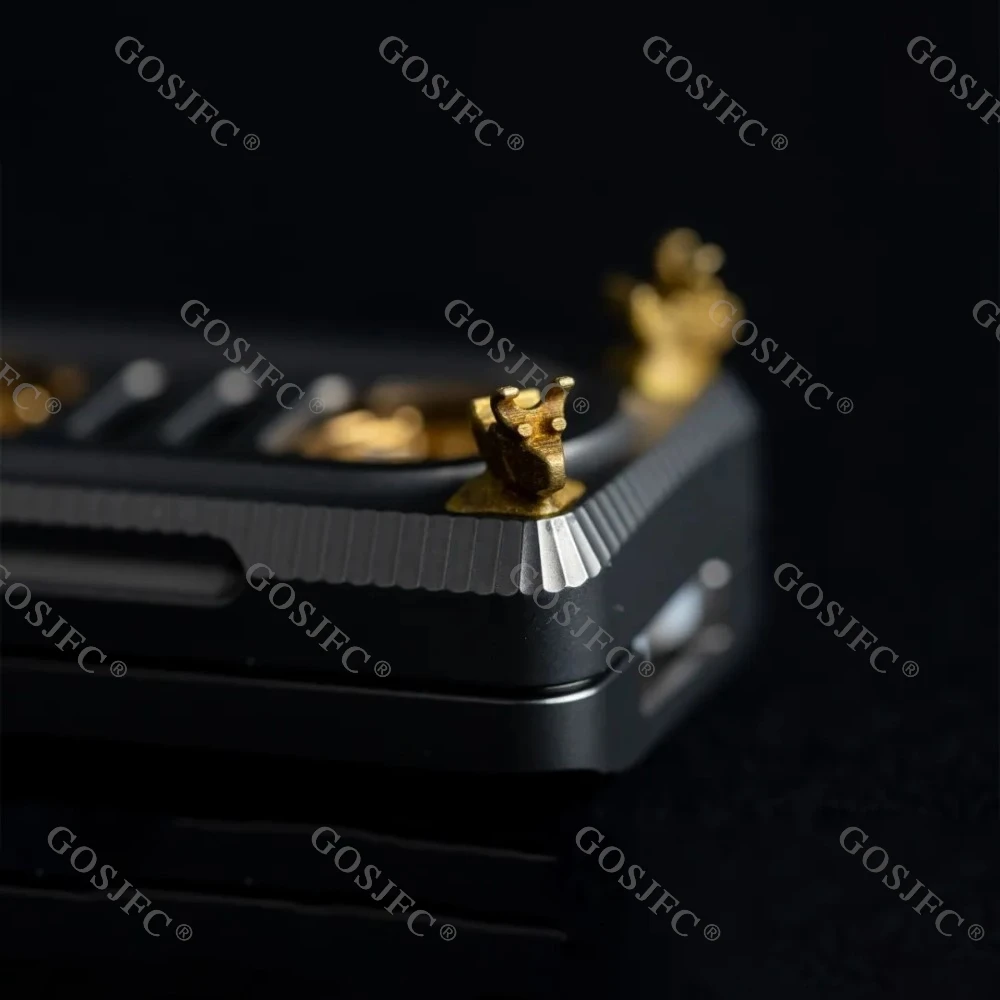 EDCELL Tape Drive Exhibition Limited Fidget Slider Titanium Brass Fidget Toys For Adults Novelty Toy Office Desk Accessories