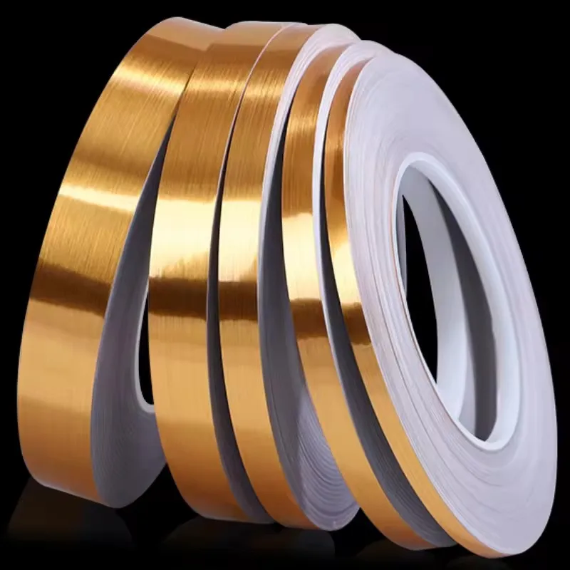 20M Self-Adhesive Tile Beauty Seam Sticker Tape Waterproof Gold Foil Lines Floor Wall Gap Decor Seal Strip Tape ﻿