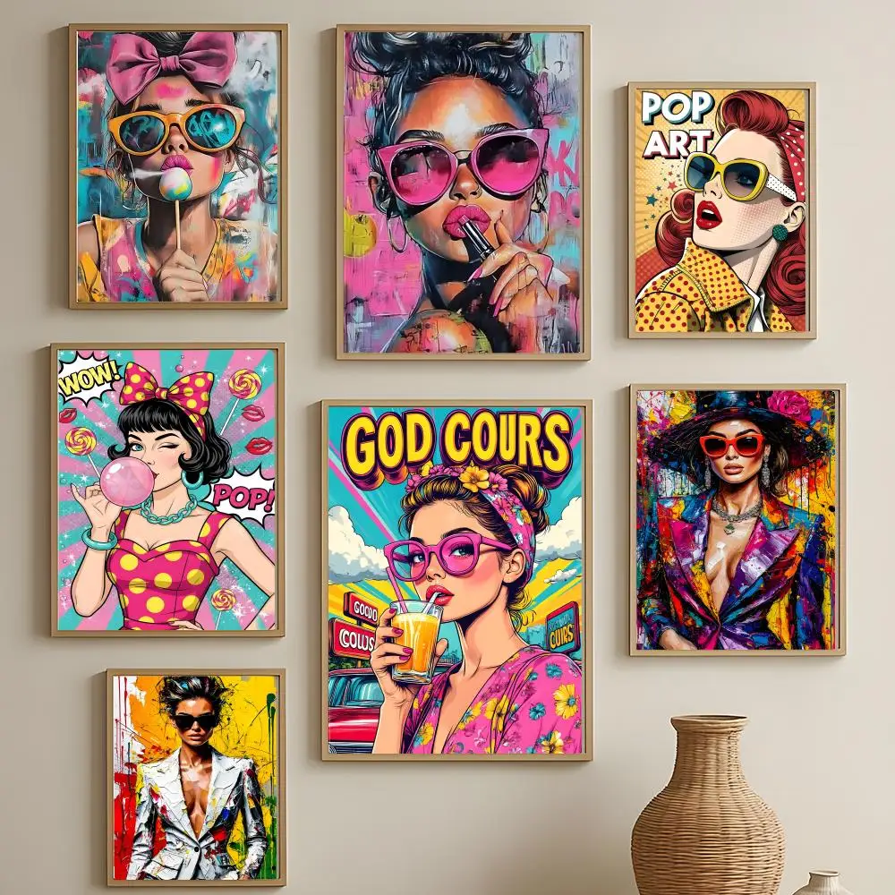 Retro Style Retro American Style Poster Versatile HD Waterproof Wall Art Self-Adhesive Decor for Any Space Ideal Gift