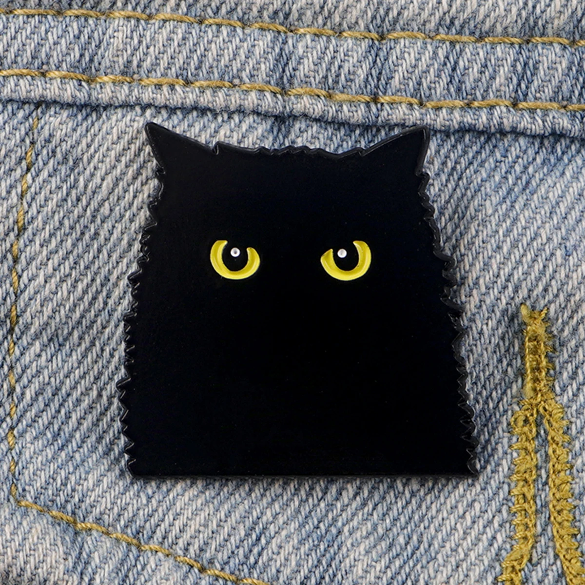 Bottled Menace Evil Black Cat Enamel Pin Funny Badge Metal Lapel Brooch For Backpacks Brooches Fashion Jewelry Accessories Gifts
