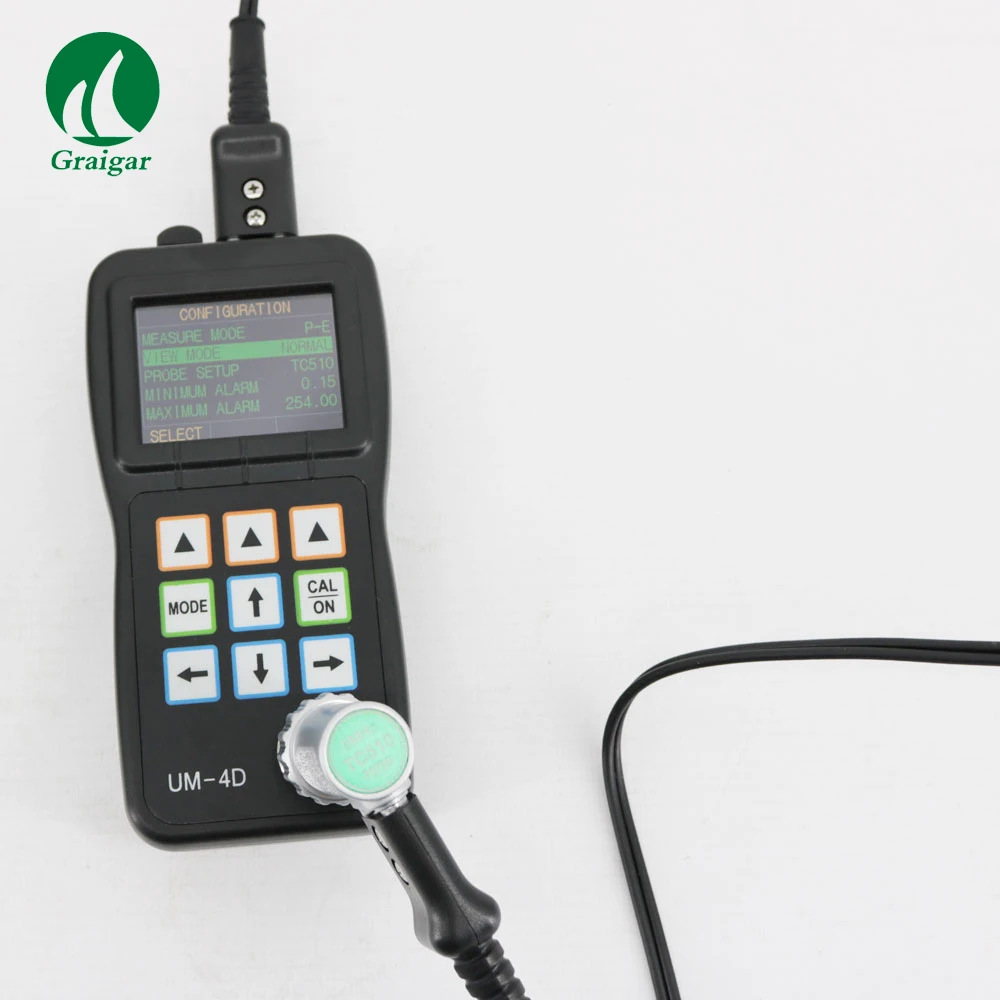 UM-4D Ultrasonic Thickness Gauge Measuring Range 0.6-508mm For Measuring The Thickness Of Metal Materials Pipes Press