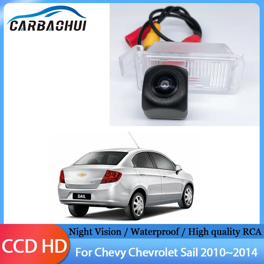 

170-градусная HD камера ночного видения заднего вида для автомобиля, высокое качество RCA для Chevy Chevrolet Sail 2010 2011 2012 2013 2014