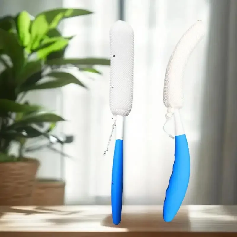 1 Pcs 목욕 소프트 백 스크러버 브러시 목욕 샤워 스크러빙 메쉬 브러시 핸들 엑스 폴리 에이 팅 스크럽 마사지 목욕 용품