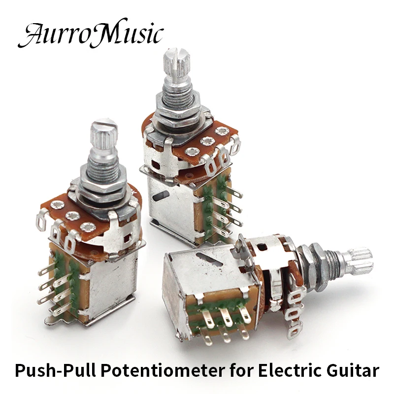 1PC 250K/500K Push-Pull Potentiometer Tone and Volume Knob with Coil Split Switch for Electric Guitar Sound Conversion