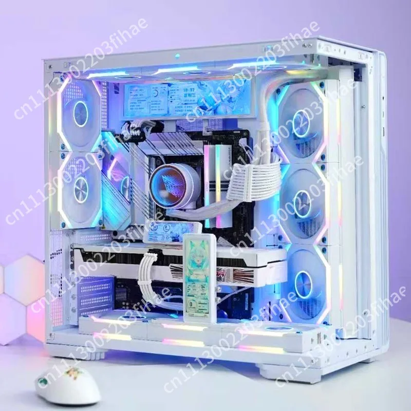 Star Bright Sky Screen Display Sea View Room Chassis ATX Desktop Game Computer Desktop 360 Water Cooling Star Bright Chen