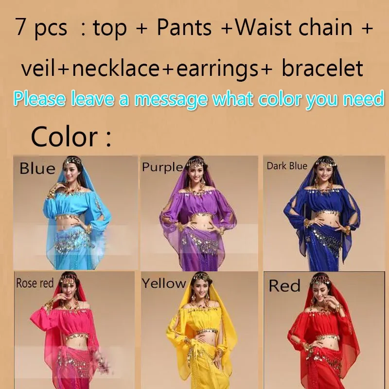 6 Colors Belly Performance Oriental Belly Dancing Clothes Bellydance Costume Stage & Dance Wear for Women Bollywood Dancewear