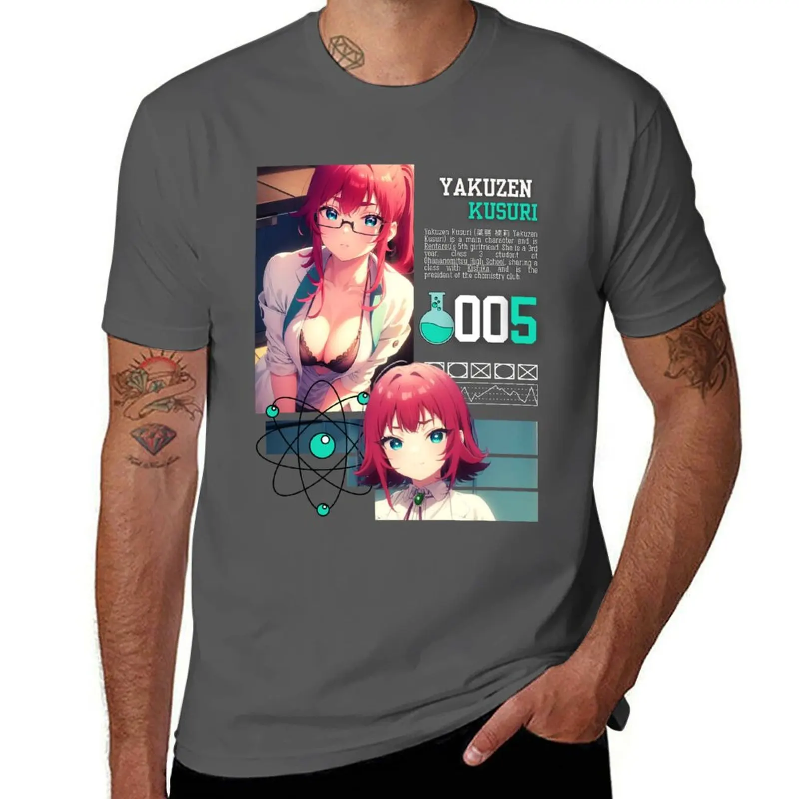 

anime arth , anime , yakuzen kusuri, the 100 girlfriends T-Shirt anime tshirt t shirts for man graphic tees T-Shirt