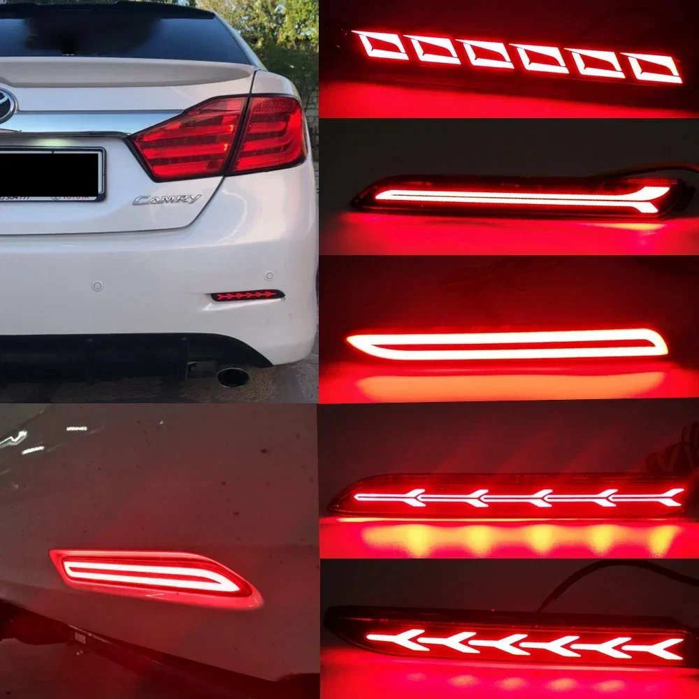 New！ For Toyota Camry RAV4 Matrix Sienna Venza Avalon Innova Reiz Vellfire Verso WISH LED Car Rear Bumper Reflector Tail Brake L