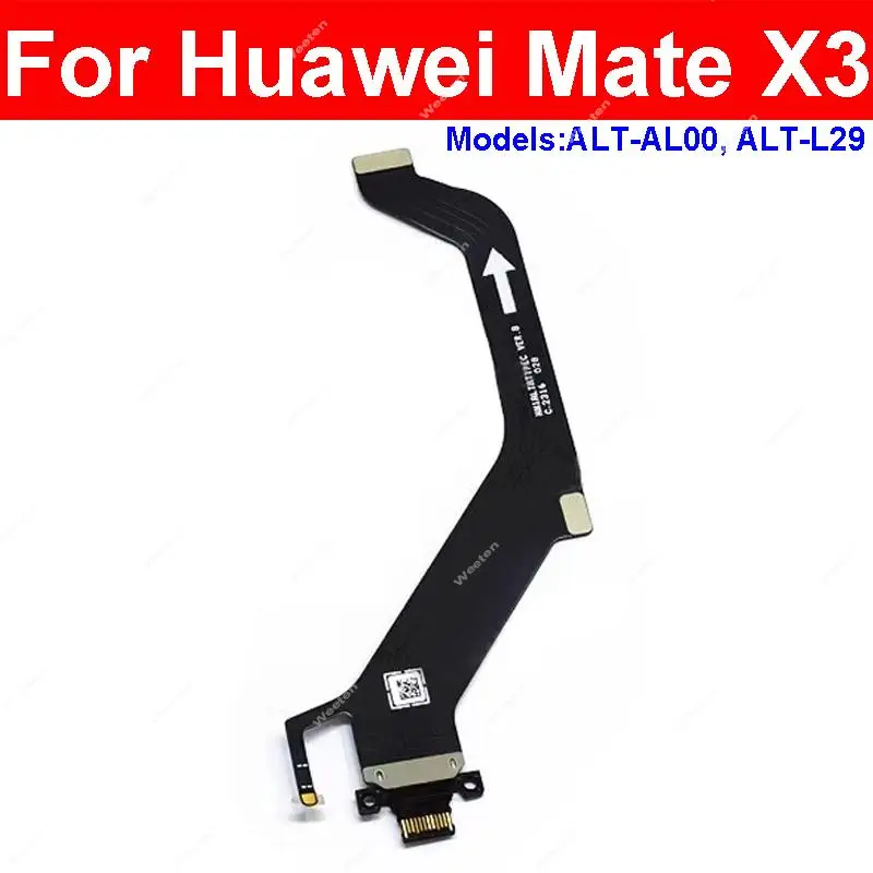 

USB Charging Port Board Flex Cable For Huawei Mate X3 ALT-AL00 ALT-L29 USB Charger Dock Jack Connector Board Repalcement Parts