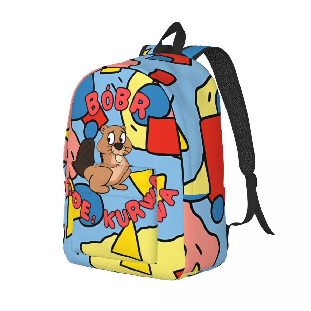 Fashionable Cute Bobr Kurwa Kurwa Mode Activated Bookbag Picnic Large Capacity Bobr kurwa Students Daypack Back To School Gift