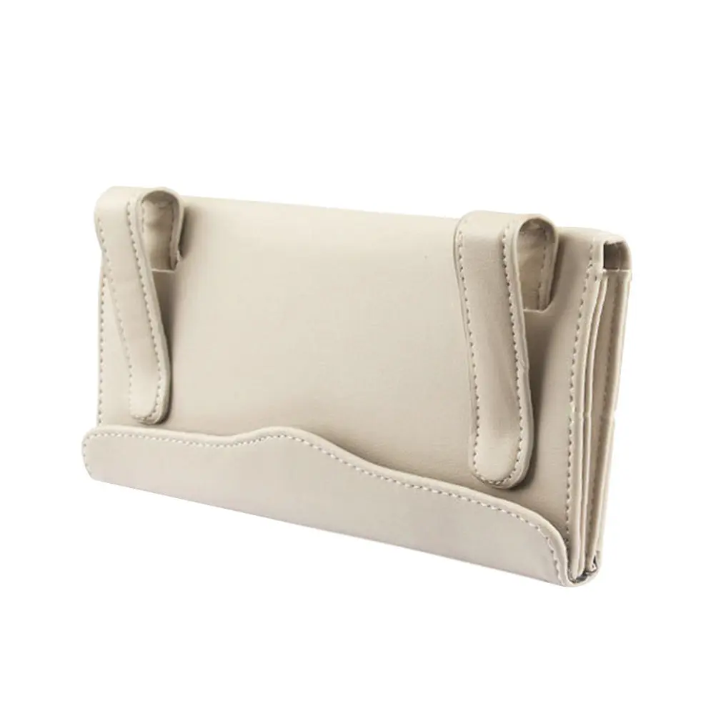 Hanging Sunshade Tissue Box Car Napkin Storage Container with Dual Mounting Options Visor Or Door Side Large Opening