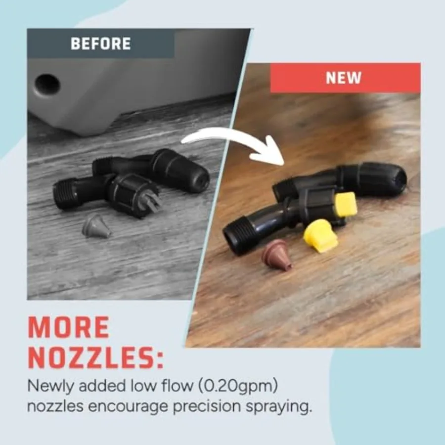 بخاخ حقيبة ظهر تورنادو 4 جالون يعمل بالبطارية موديل 2025 بخاخ حديقة الحديقة القابل لإعادة الشحن مع شاحن بطارية متضمن