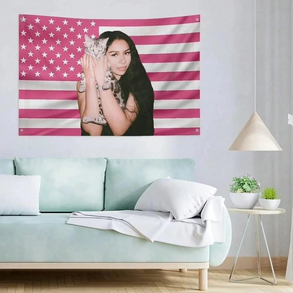 1pc Mariah National Flag Wall Tapestry, American Flag Banner, Suitable For University Dormitories, Bedrooms