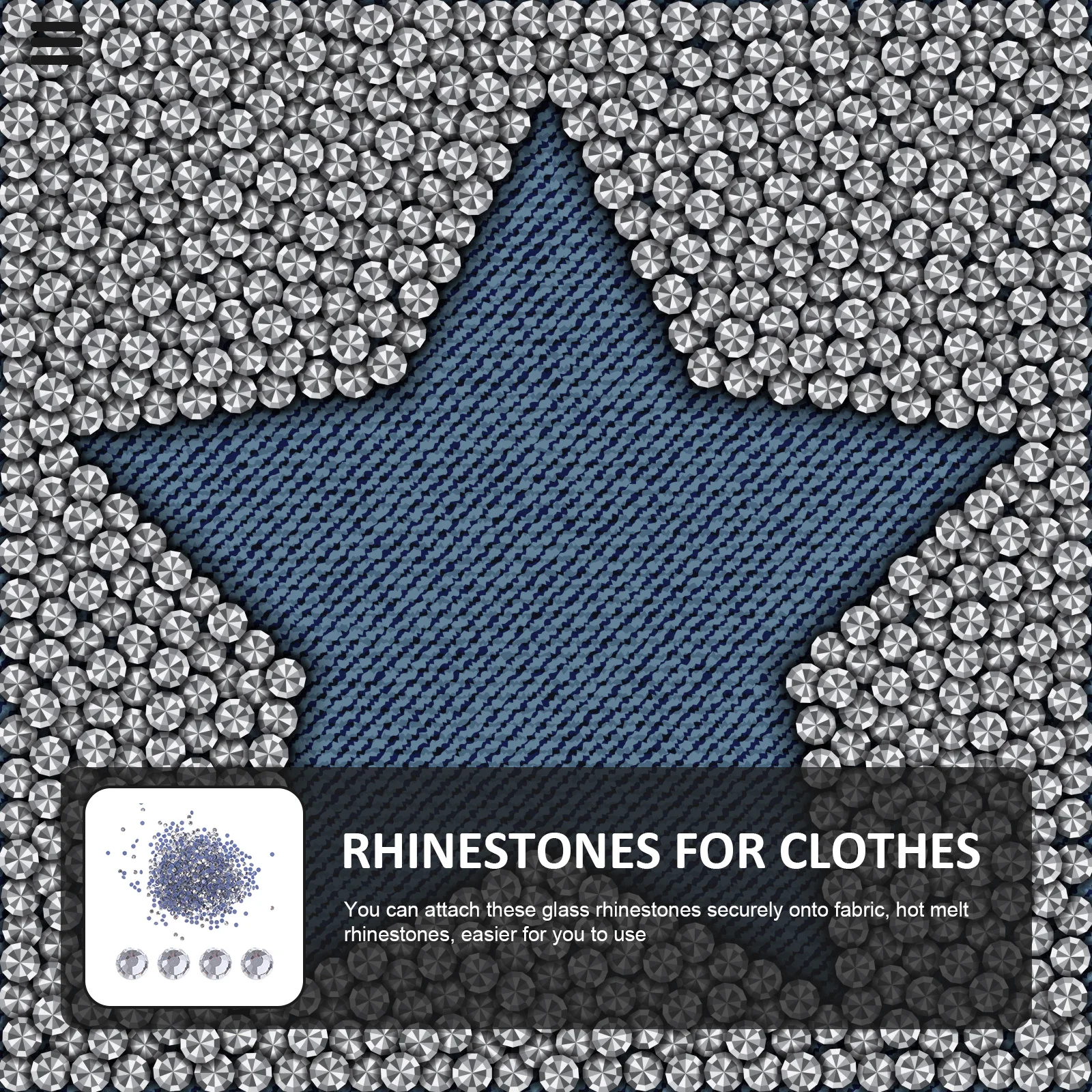 

2880Pcs Flatback Rhinestones Hot Melt Glass Gems for DIY Phone Case Shoes Headband Hairpin Hat Belt Photo Frame