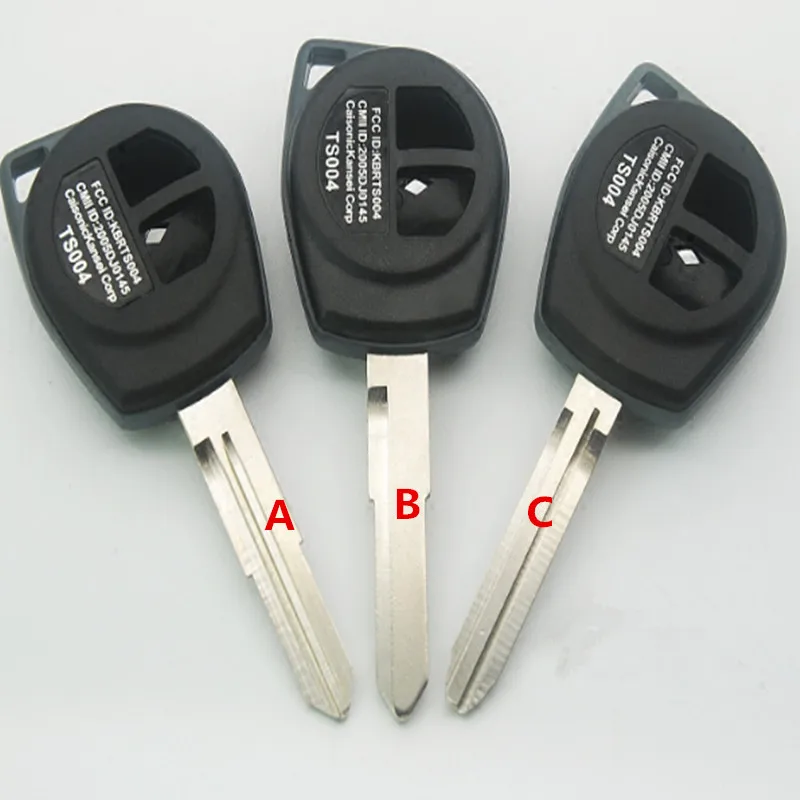 

DAKATU 2-кнопочный чехол для дистанционного ключа автомобиля, необрезанный пустой чехол HU133R TOY43 SZ11R для Suzuki SX4 Grand Vitara Swift