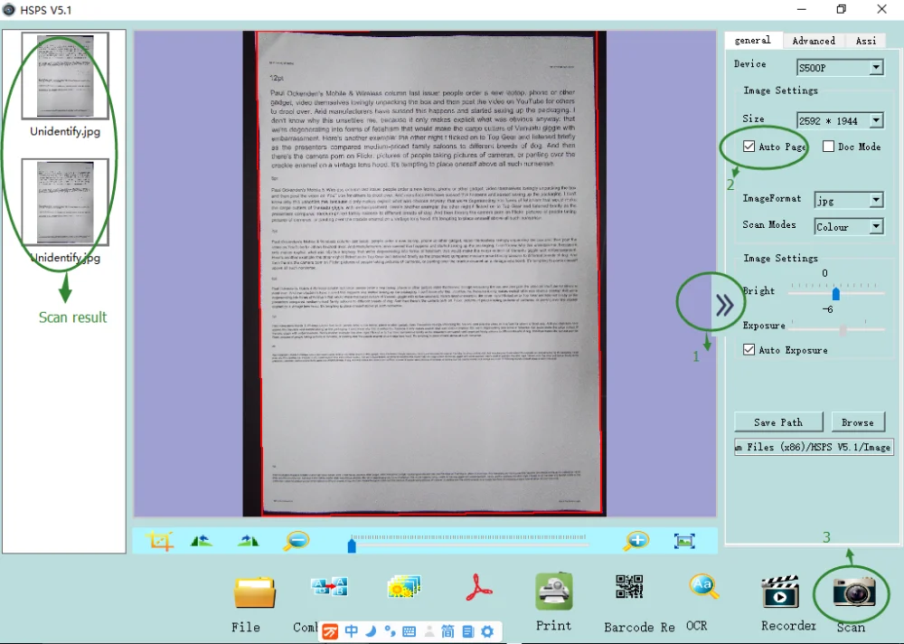 XHY-Z500TS الماسح الضوئي المحمول عالي الدقة واجهة USB عالية السرعة تدعم كاميرا المستندات SDK وAPI Stock