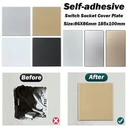 Home Decoration 86 Type Wall Hole Cover Self-adhesive Panel Decor Cover Decorative Panel Plate Electrical Supplies