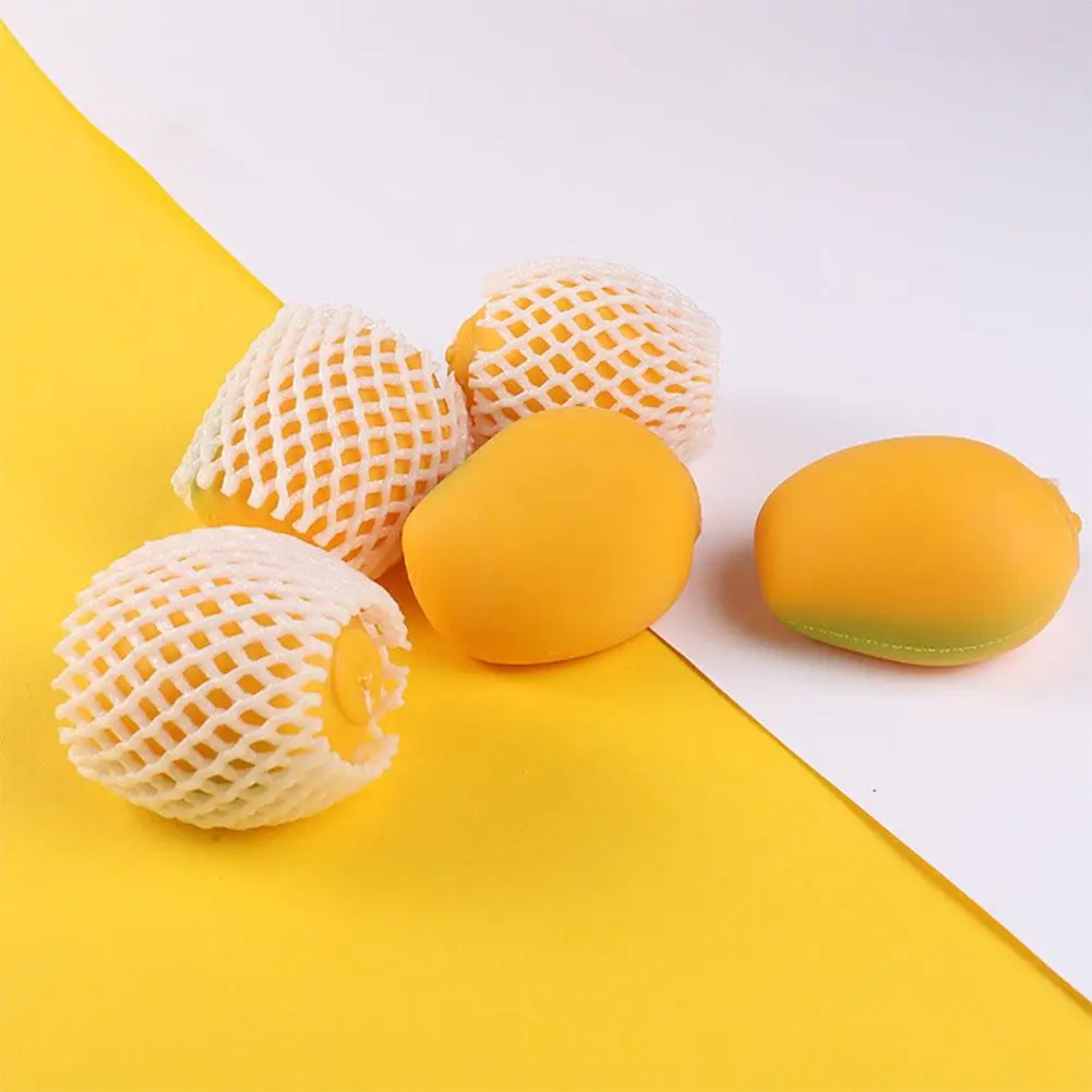 

Decompress Simulated Squeeze Toys Mango Shape Mini Soft Elastic Vivid Fruit Stress Relieving Toy For Kids Children Gifts Fu H5C0