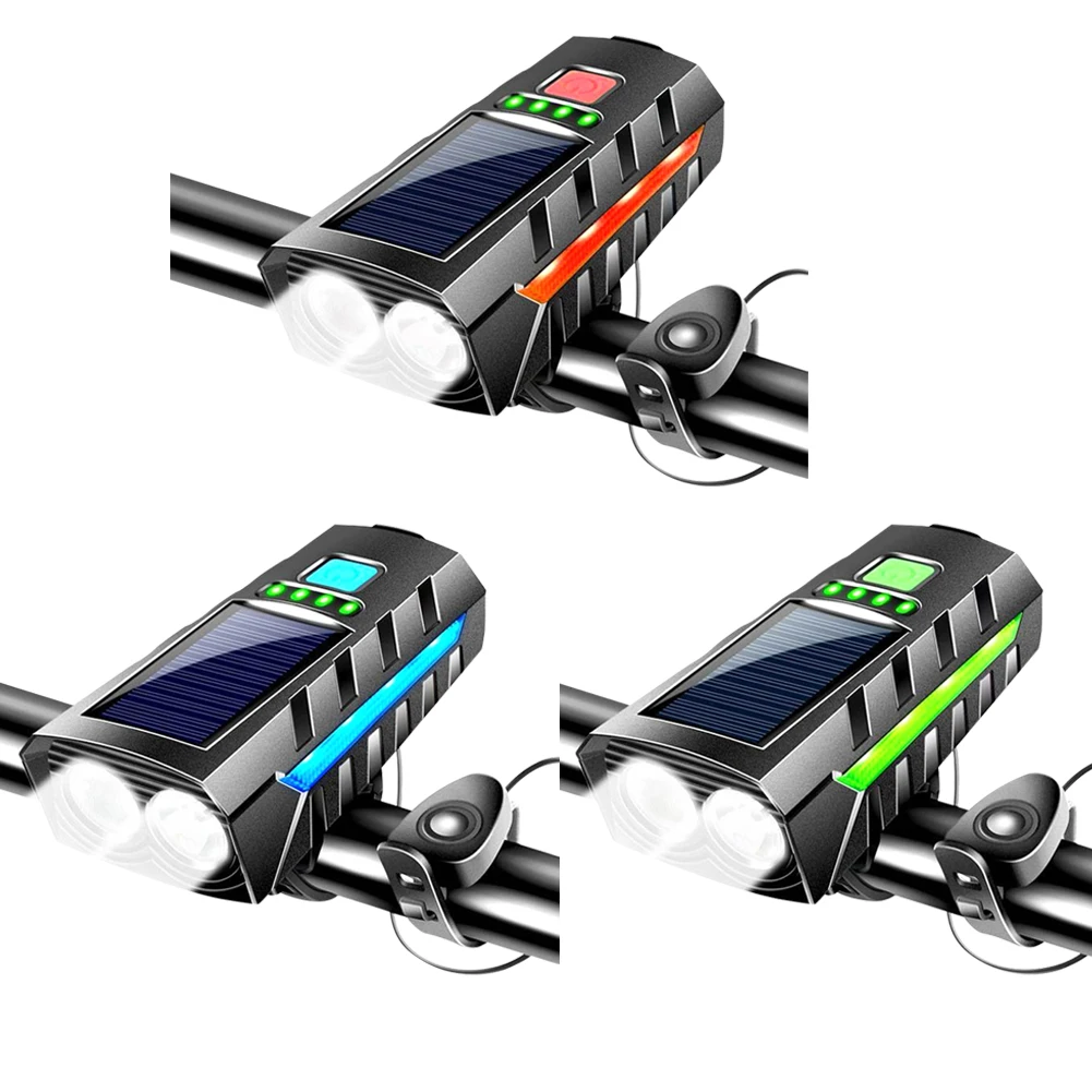 AliExpress JOCESTYLE Solar MTB Road Bike Front Lamp USB Rechargeable LED Cycling Lantern Power Display High Beam Bicycle Flashlight for Night Riding