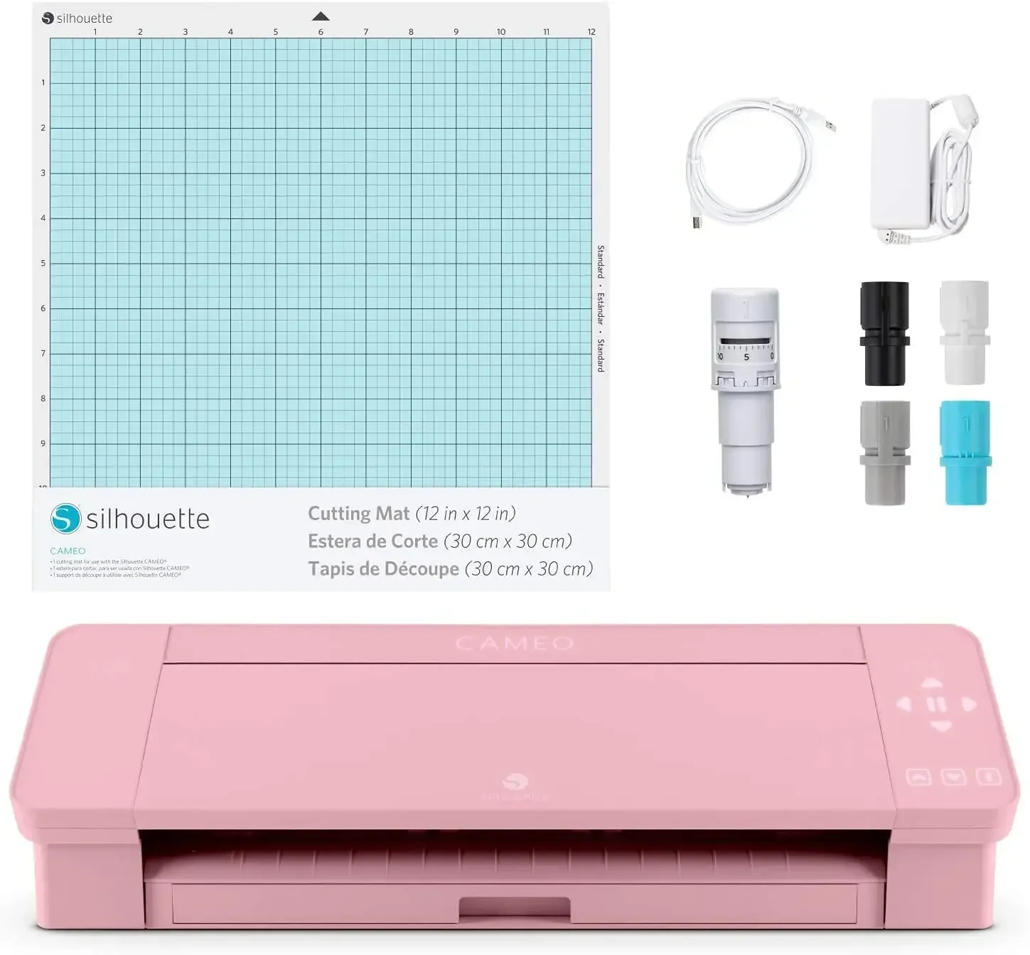 

# l Silhouette Cameo 4 with Bluetooth, 12x12 Cutting Mat, Autoblade 2, 100 Designs