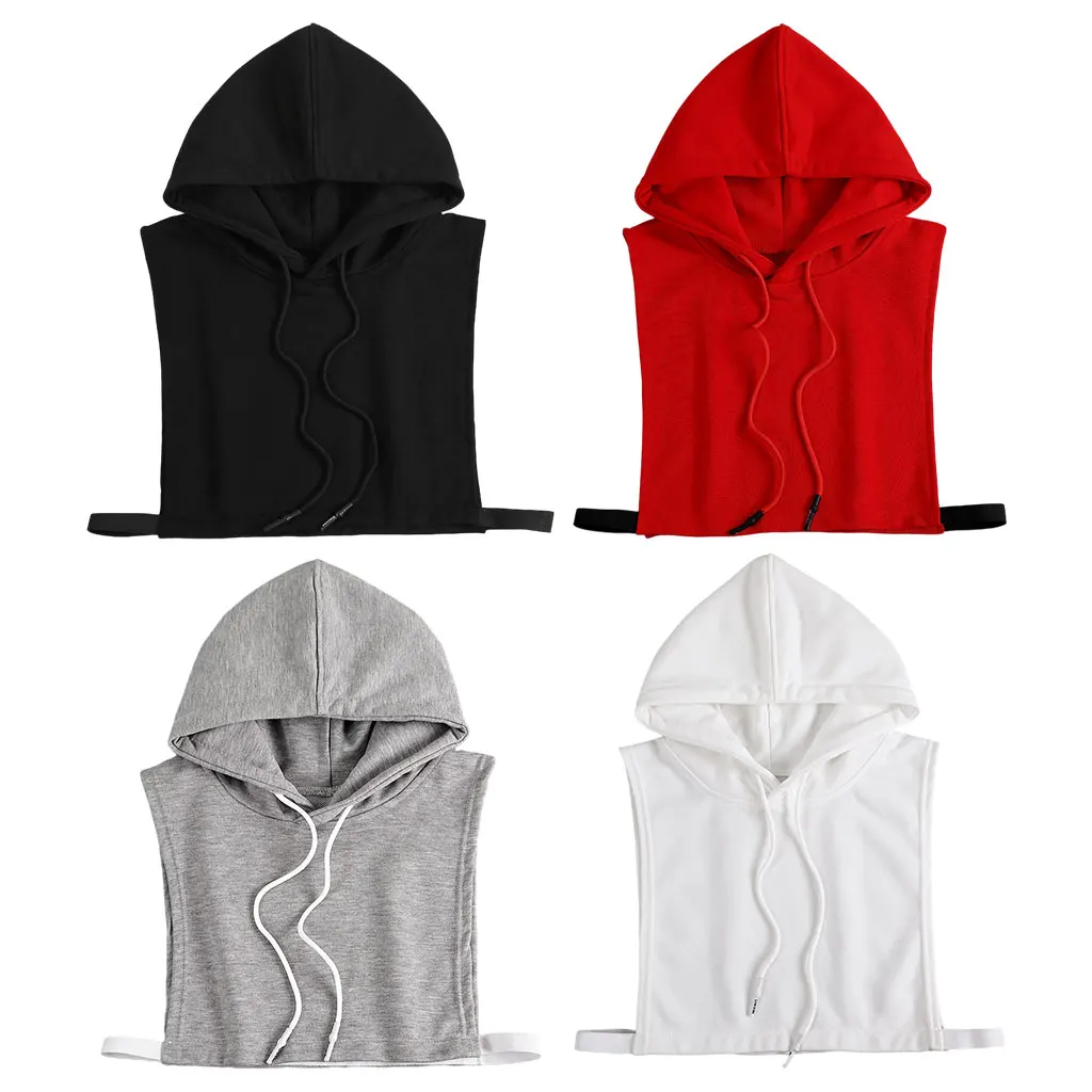 Women False Collar Clothes Collar with Hat for Winter Autumn