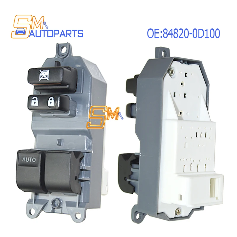 

84820-0D100 848200D100 Электрический главный переключатель управления окном со стороны водителя для Toyota Yaris 2005-2011, высокое качество