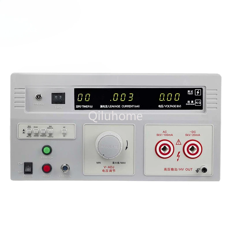 Withstand Voltage Tester AC DC Remote Digital Display Safety Gauge Dielectric Strength Tester