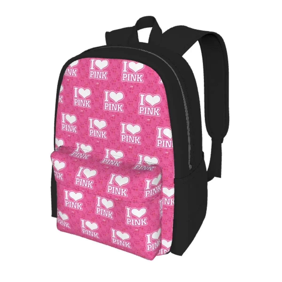 

Love Pink Student Backpack School Bag Hiking Travel Daypack for Men Women Bookbag Shoulder Bags