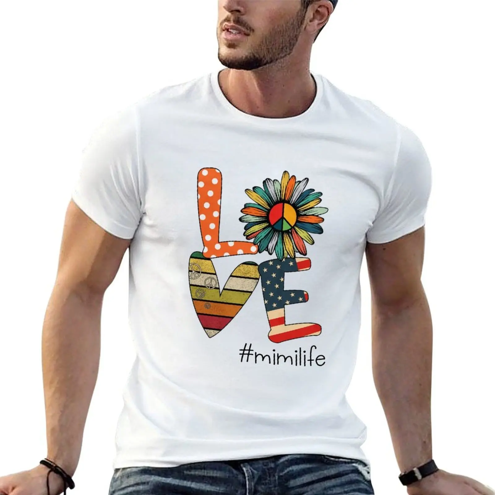 

LOVE Mimi Life T-Shirt t shirts for man slim fit cotton t shirt man t shirts with prints T-shirt