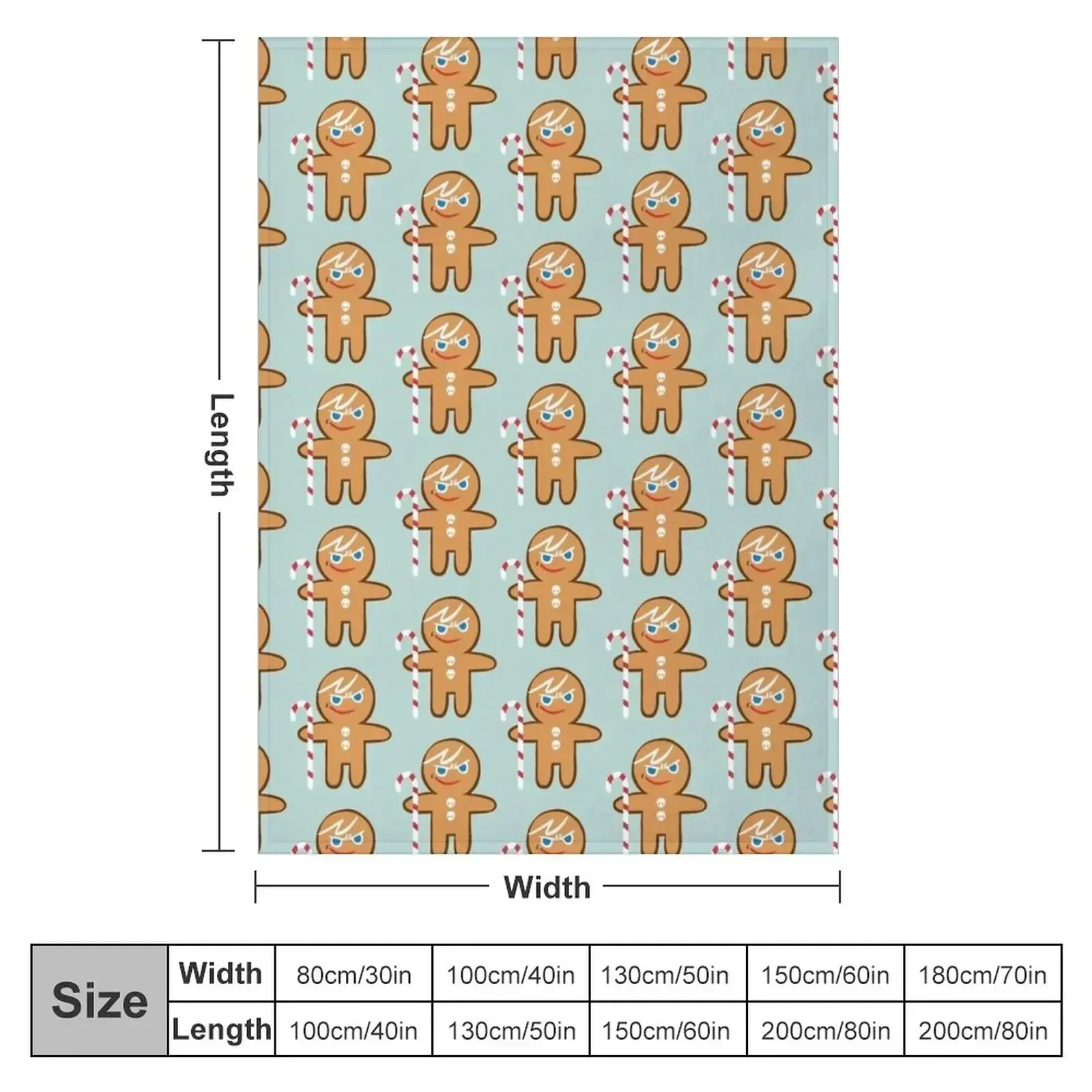 gingerbrave Throw Blanket couch cozy soft plush fuzzy picnic outdoor blanket