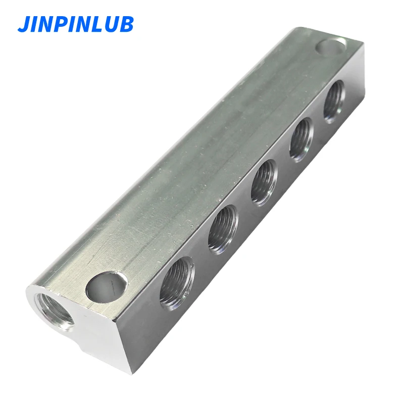 JINPINLUB 2-12 way aluminum alloy oil distributor block junction for Pressure relief system metering valve