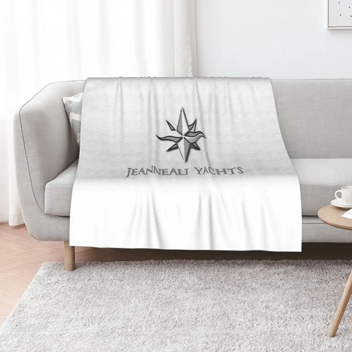 jeanneau yachts Throw Blanket Retros Picnic Bed Fashionable Personalized Gift Blankets Sofas Of Decoration Furry Blankets