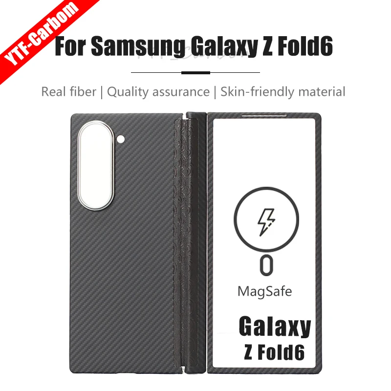 

YTF-CARBON magnetic center column protection for foldable phones for Samsung Galaxy Z Fold 6 case Aramid fiber Magsafe case