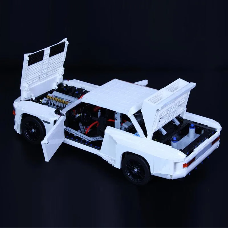 기술 MOC-189726 빌딩 블록 럭셔리카 로고 조립 장난감, 소년 생일 선물, 3.0 CSL IMSA 1975, 1:8 체중계 M3 E30 MOC-126929