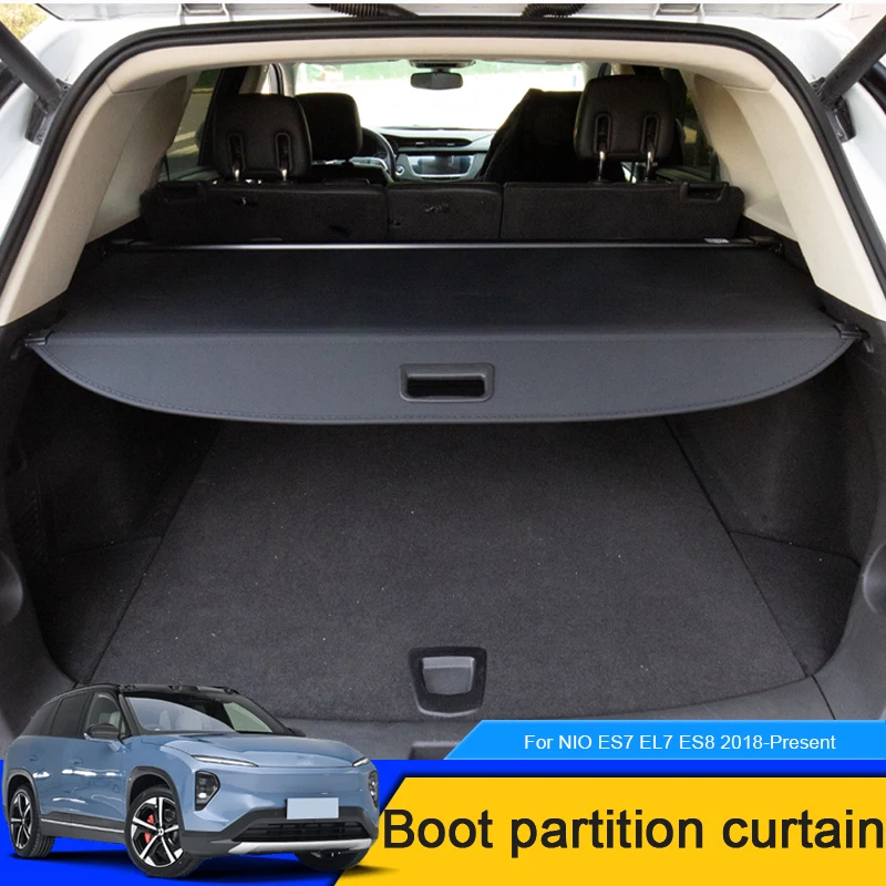 

For NIO ES7 EL7 ES8 2018-2025 Car Rear Trunk Curtain Cover Canvas Rear Rack Partition Shelter Storage Auto Accessories