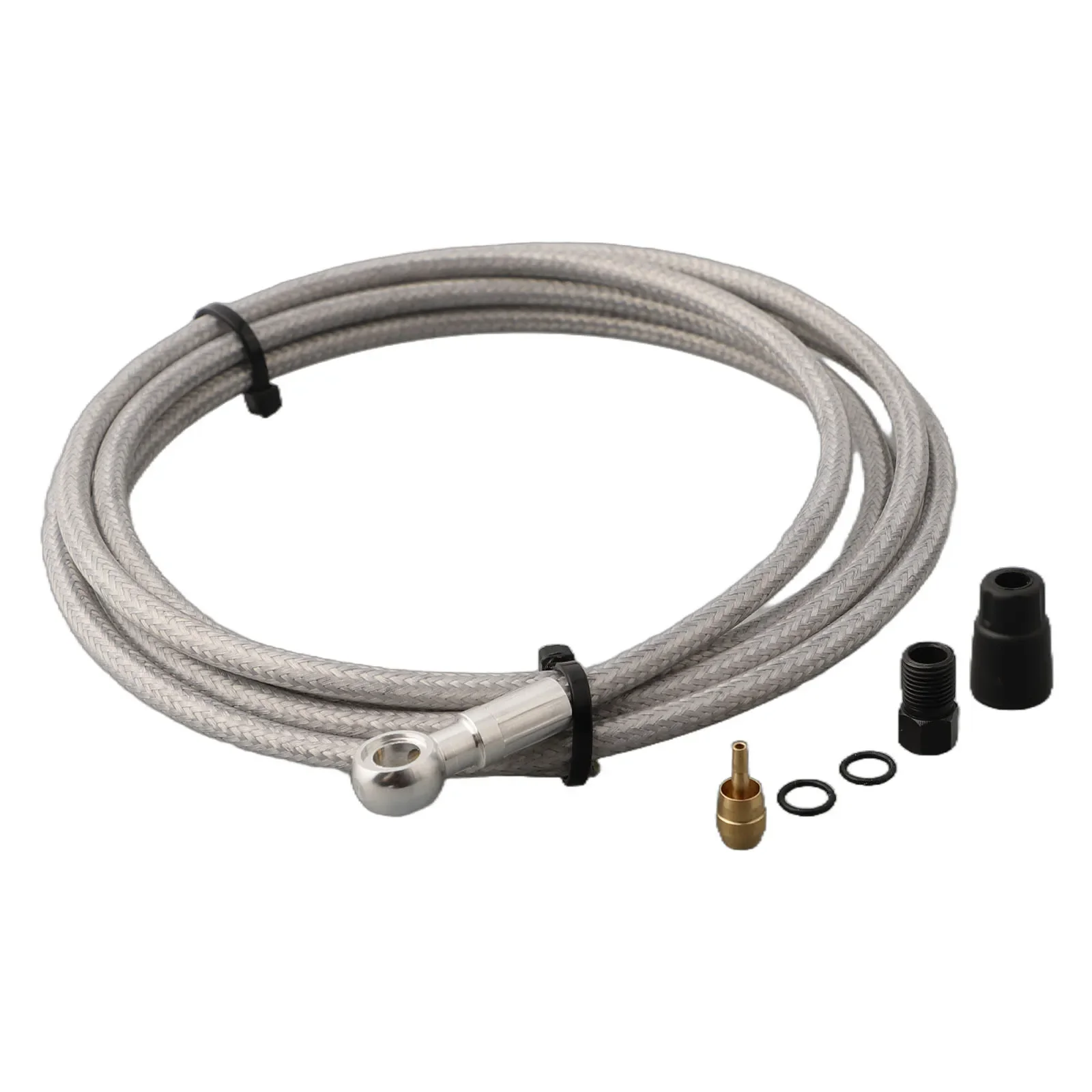 

2 м плетеный гидравлический шланг дискового тормоза из нержавеющей стали, шоссейный велосипед, гидравлический тормозной шланг, оливковая вставка, соединительный болт для Sh-imano