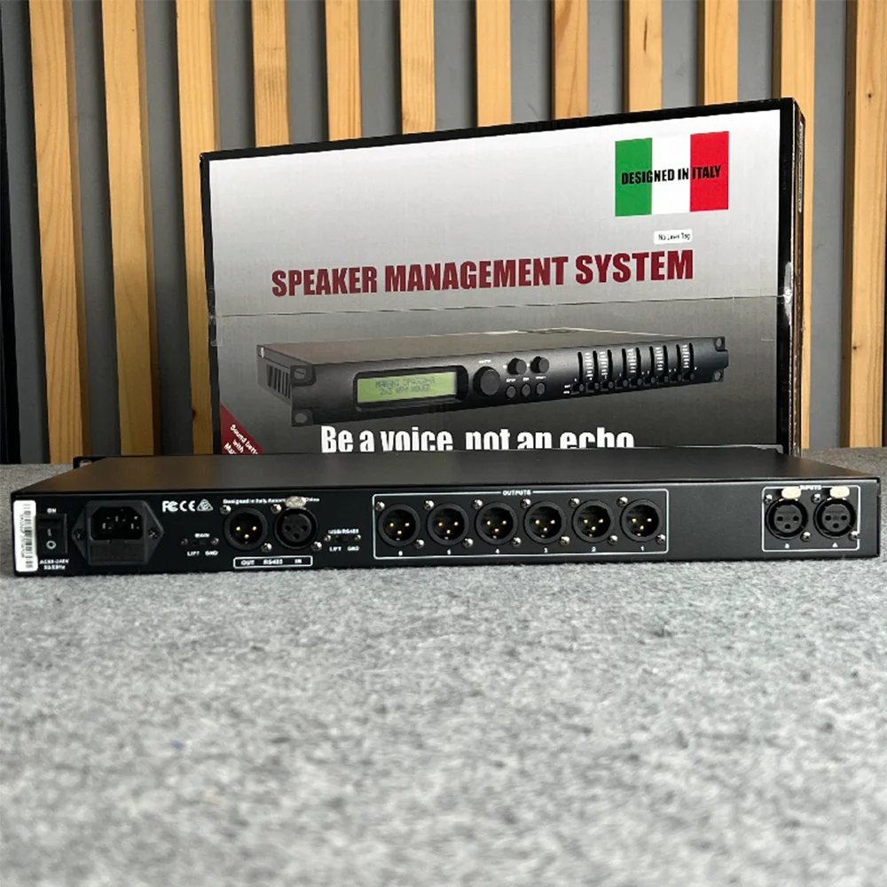 New MARANI DPA260P  2-IN 6-OUT Digital Speaker Management System Equipment Control Remote PC Software EQ with a 11-band