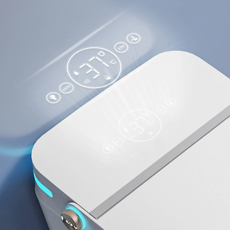 Inodoro Inteligente sin Contacto a Precio Económico, Conjunto de Inodoro Moderno con Descarga Automática, Inodoro Inteligente para Baño