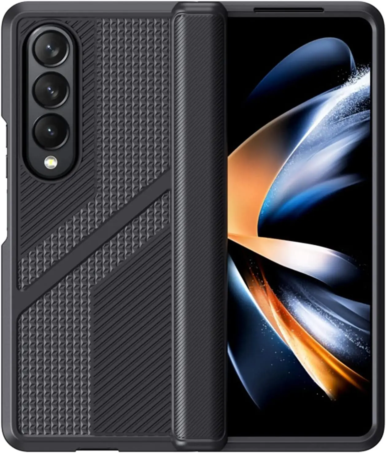 Shockproof Case for Samsung Galaxy Z Fold 4, Hinge Protection Cover, Drop-Proof Hybrid TPU PC Military Grade Phone Case