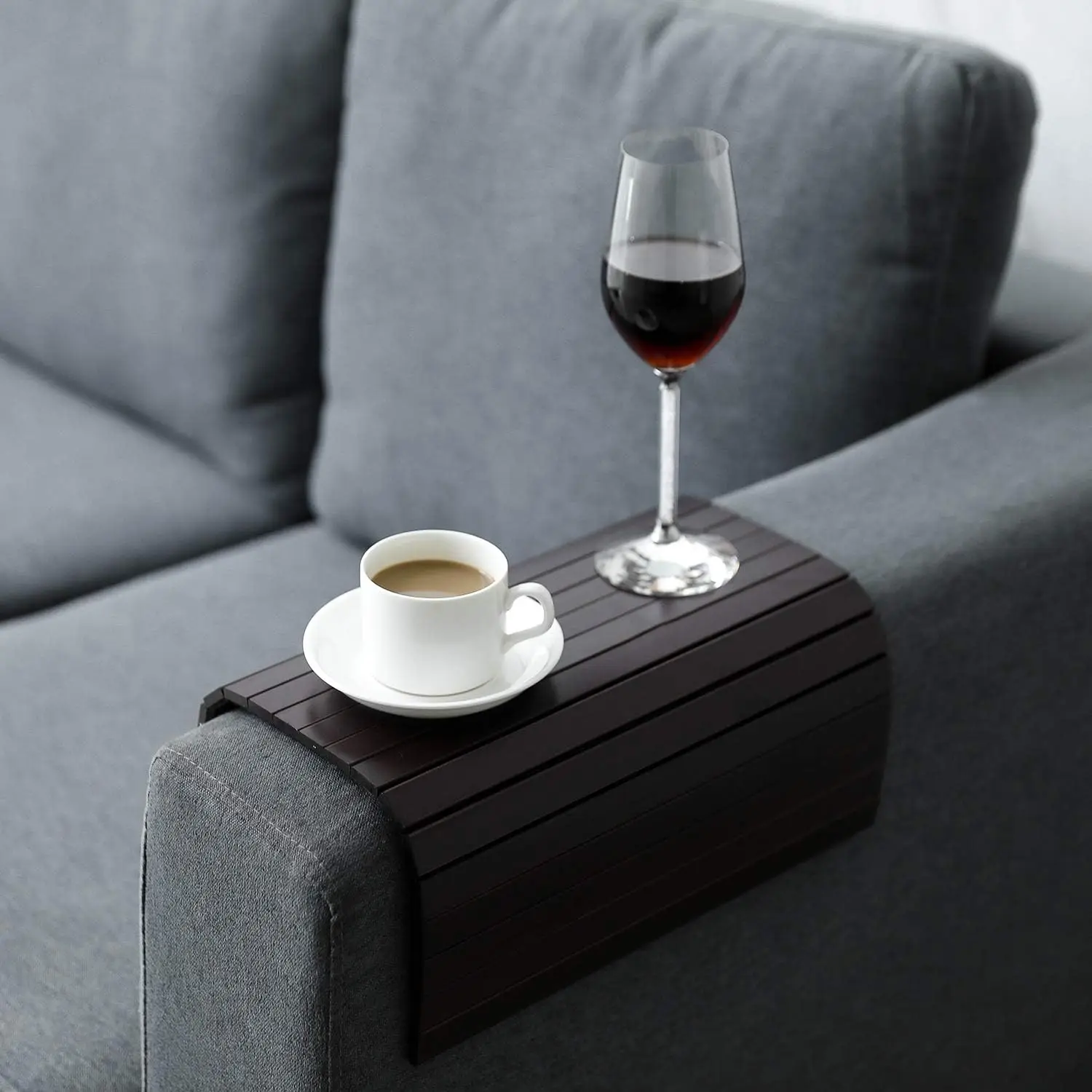 

Sofa Arm Tray Table Flexible/Foldable Couch Arm Tray Armrest Table Perfect For Drink Snacks Great Arm Table For Couch Armrest