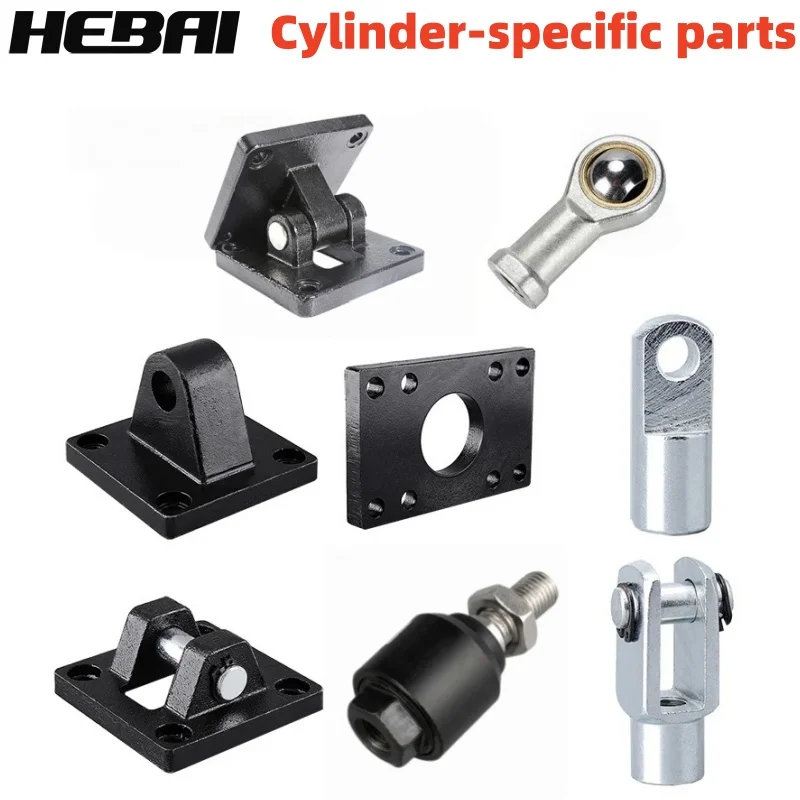 HEBAI SC Cylinder Mounting Bracket Double Ear Connector CA CB FA 32-100 Pneumatic Cylinder Fixed Base FD I YJoint Accessories