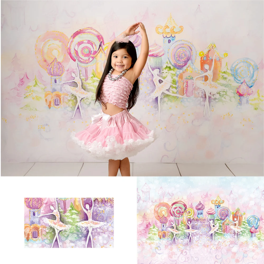 Winter Nutcracker Backdrops Kids Baby Family Photography Props Child Adult Photocall Decors Xmas Festival Backgrounds