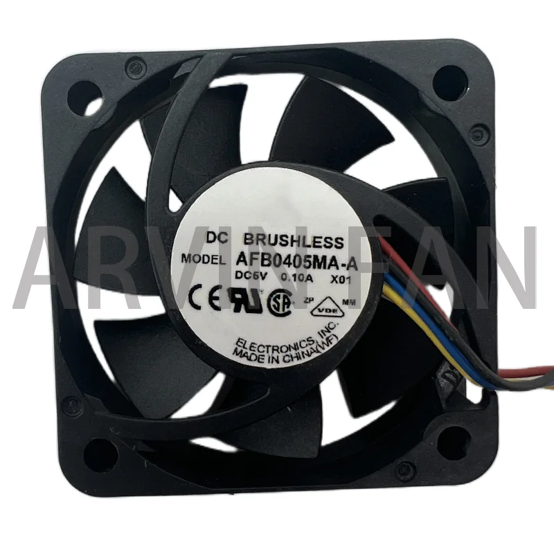 Ventilador de refrigeración silencioso para carcasa pequeña, 4cm, 40mm, 40x40x10mm, 4010 DC5V, 0.10A, rodamiento de bolas, 4 cables Pwm