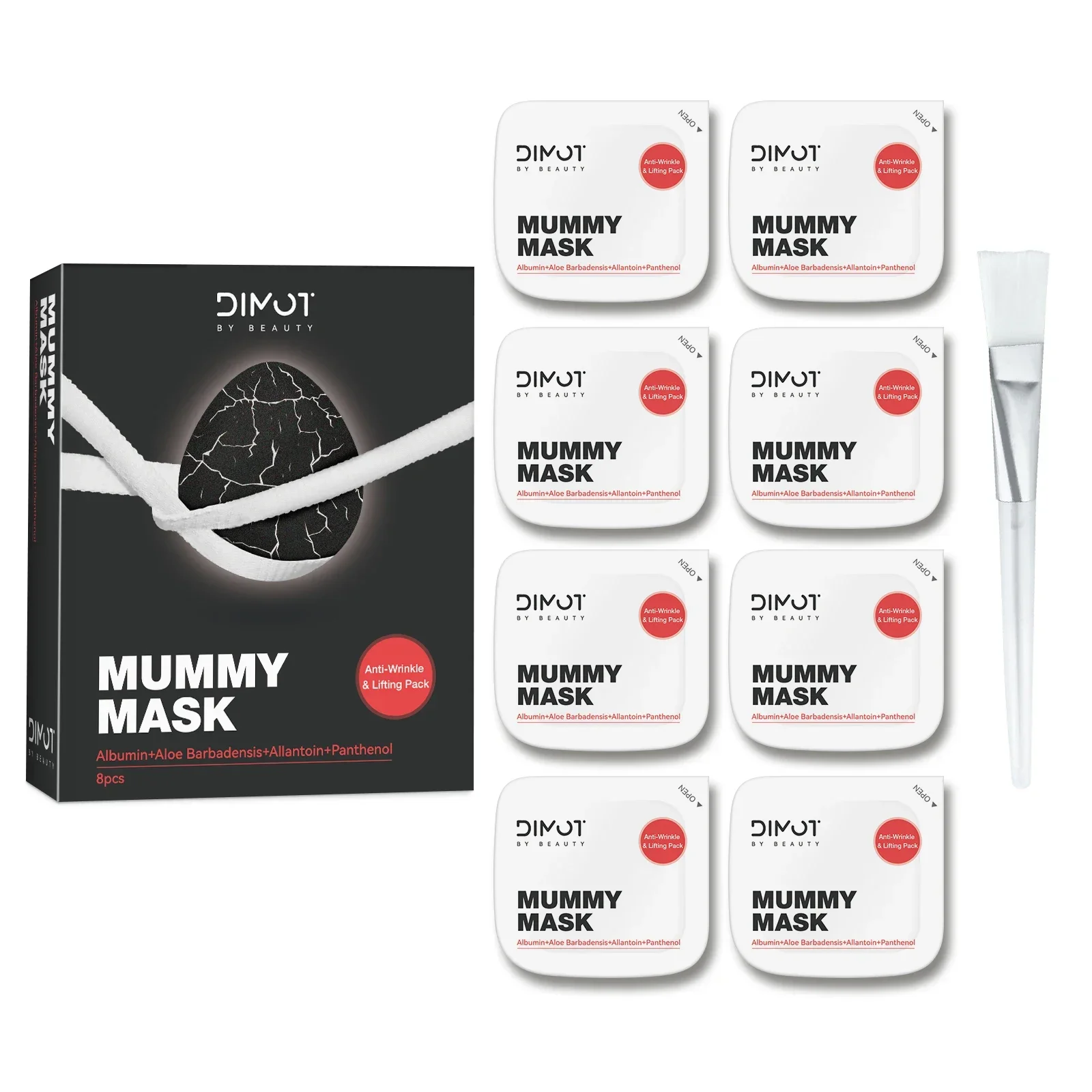 

Black Truffle Mummy Face Mask Anti-Aging Charcoal Powder Deep Cleansing Removes Blackheads Soothes Care for All Skin Types