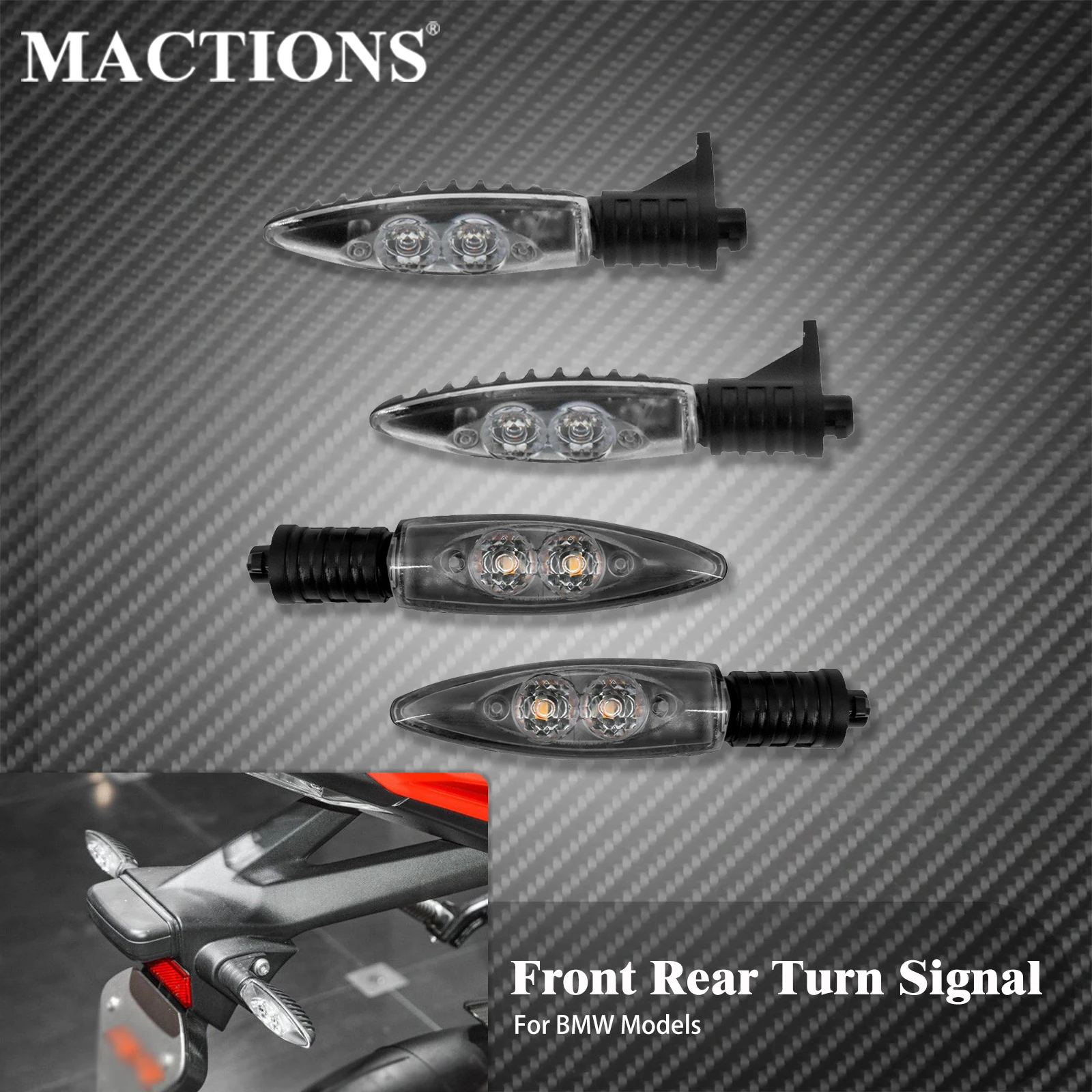 

Мотоциклетные передние и задние светодиодные фонари для BMW R1200GS, ночь 1200R F650GS 700 800S F800R S1000XR, индикатор указателя поворота, 2 шт.