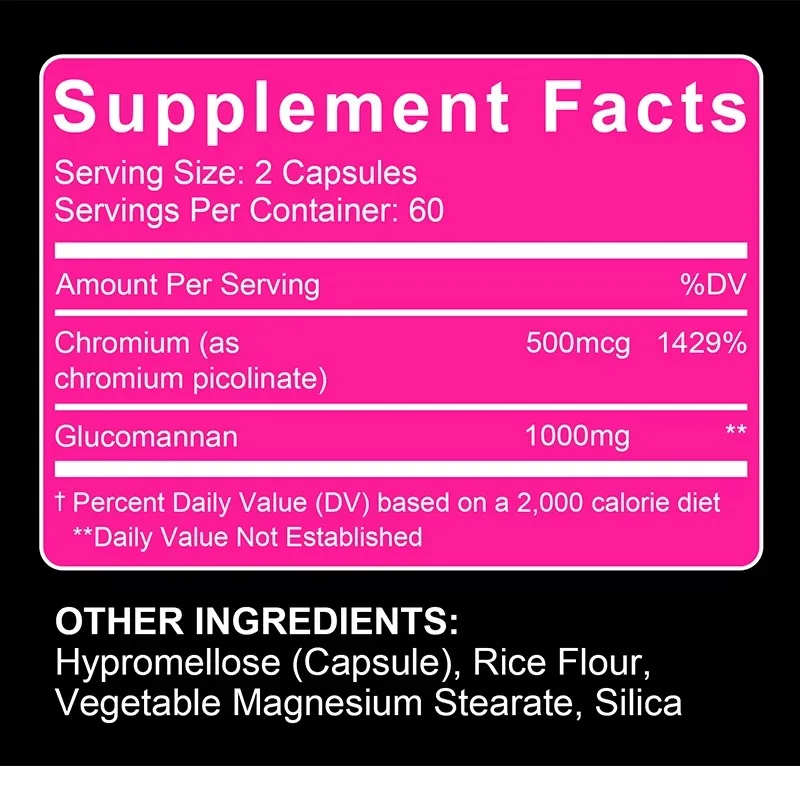 Glucomannan Supplements, Supports Gut Health, Fat Burning, Energy Metabolism, Weight Management