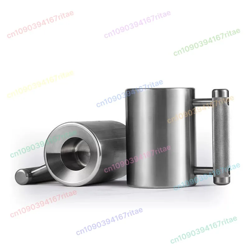 1 Uds. Botella de agua con mancuernas, sobrecarga de acero inoxidable 304, grado alimenticio, muñeca, brazo, entrenamiento de fuerza, Fitness