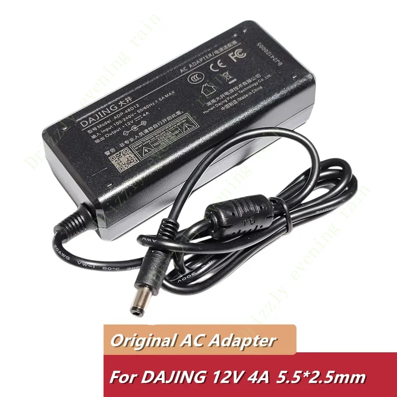 For Dajing ADP-48D12 ADP-48D2 48W 12V 4A 5.5*2.5mm AC adapter charge for TV LCD monitor laptop power supply